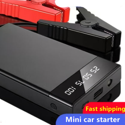 Démarreur de batterie portable pour voiture 2000 A – Booster sans fil 12 V pour démarrage rapide de moteurs essence (8,0 L) et diesel (6,5 L) avec entrée/sortie USB, lampe d'urgence LED – Accessoire auto et outil d'urgence