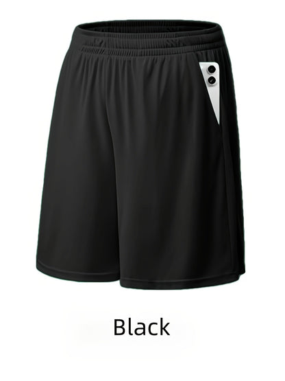 Shorts de sport à séchage rapide pour homme avec poches et taille ajustable – Shorts de training, running et salle de sport légers et coupe ample pour hommes et adolescents, 100 % polyester, couleurs unies, lavables en machine, lot de 10 en gros