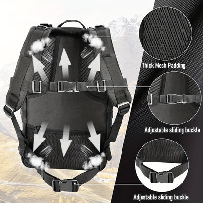 Sac à dos tactique unisexe haute capacité 50L – Sac militaire MOLLE pour le camping, la pêche, la chasse, la randonnée et les voyages – 13 options de couleurs incluant des variantes avec sac à main et sac de rangement