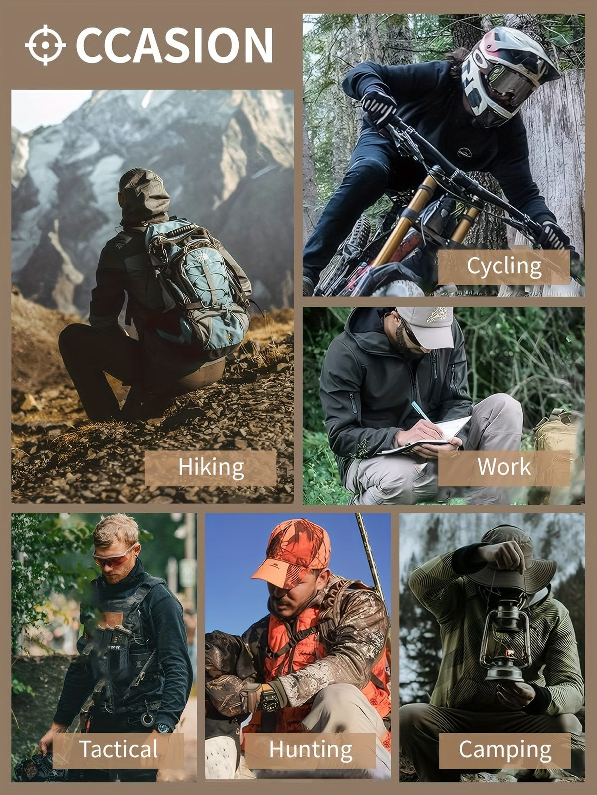 Pantalon cargo tactique pour homme, séchage rapide, léger, multi-poches, pour randonnée, plein air, travail, S-XXXL, noir, gris, vert, marron, coupe droite, pantalon utilitaire