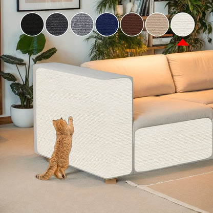 Griffoir mural autocollant pour chat - Protection de meubles amovible pour murs, canapés et chaises, panneau à griffer moderne en sisal, facile à installer, 6 couleurs (40 cm x 100 cm)