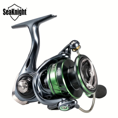 Moulinet de pêche Spinning SeaKnight série WR – 9+1BB, rapport de transmission 5.2:1, frein max 13 kg/28 lbs, frein à 3 disques en carbone, aluminium et acier inoxydable, moulinet pour eau douce et eau salée