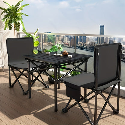Grande table pliante portable avec sac de rangement - Table de jardin, pique-nique ou camping en extérieur, légère et facile à installer pour les voyages en voiture et excursions.