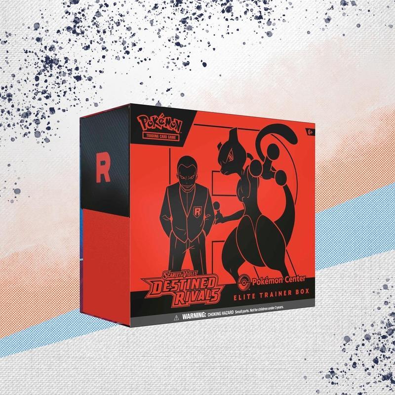 Coffret Dresseur d'élite Pokémon JCC Écarlate et Violet Destinées Rivales du Pokémon Center – 11 boosters, 65 protège-cartes, dés et accessoires – Cadeau idéal pour les collectionneurs et joueurs de Pokémon