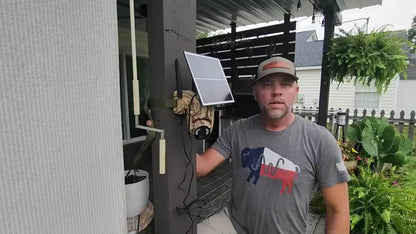 Caméra de surveillance solaire 4G LTE sans fil pour extérieur – Aucune connexion WiFi requise, vision nocturne 4K, vue en direct à 360°, audio bidirectionnel, caméra de chasse étanche pour la surveillance des fermes, ranchs et de la faune