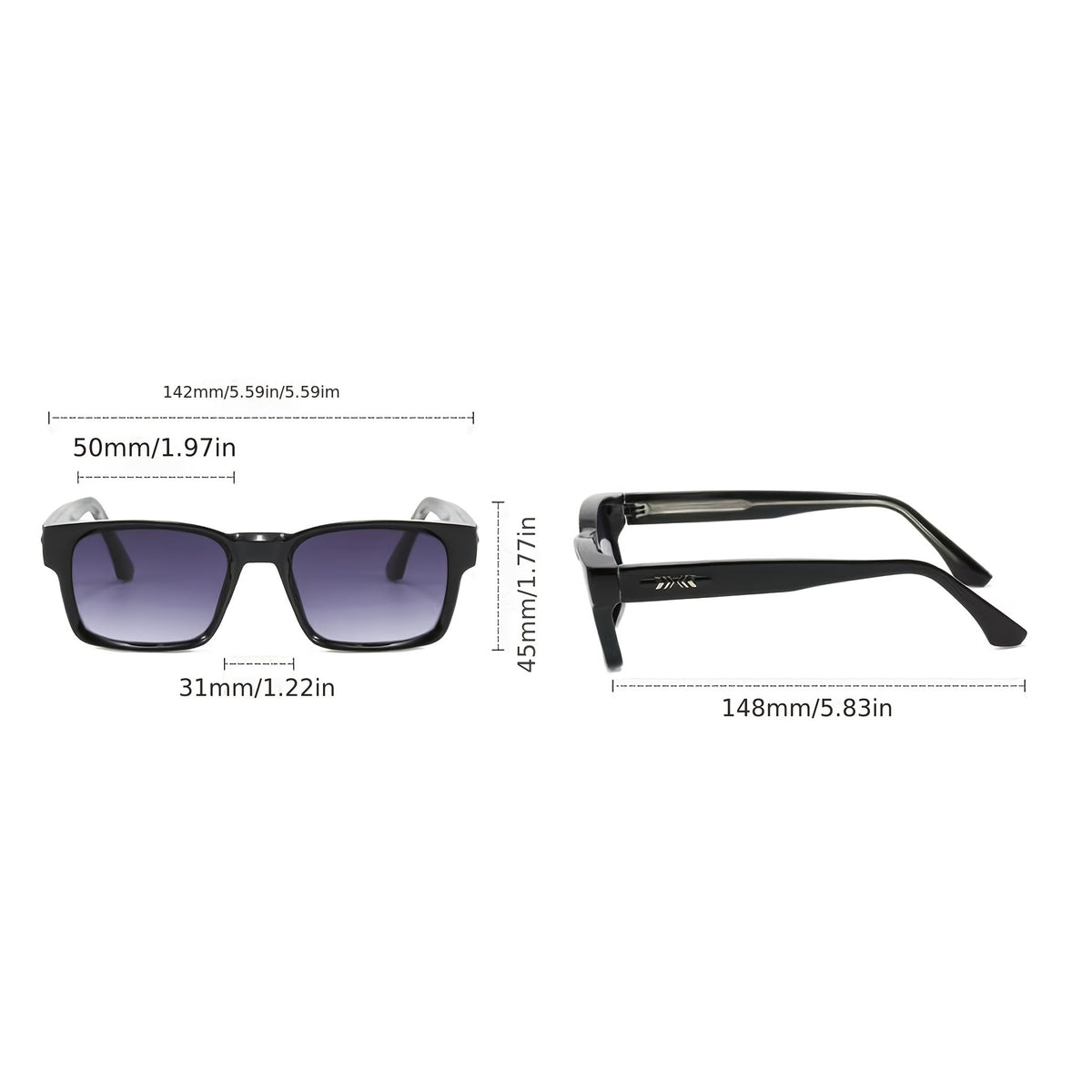 Lunettes carrées rétro pour hommes – Monture légère et durable en TR90, style classique d'inspiration japonaise, lunettes polyvalentes pour le quotidien et les occasions formelles, plusieurs coloris disponibles