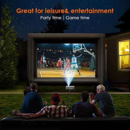 Mini projecteur portable, prise en charge 4K, natif 720P LCD – Projecteur de cinéma maison et d'extérieur compatible avec iPhone, Android, ordinateur portable, USB, HDMI pour jeux, films et présentations