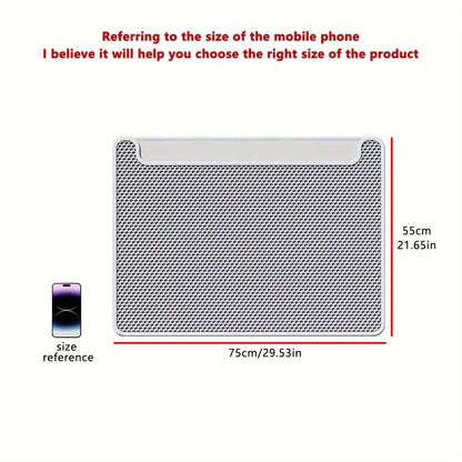 Cat Litter Mat with Double-Layer Filtration – Anti-Tracking Litter Trapping Mat Prevents Spills & Mess Outside the Box, Easy-Clean Waterproof Cat Litter Rug