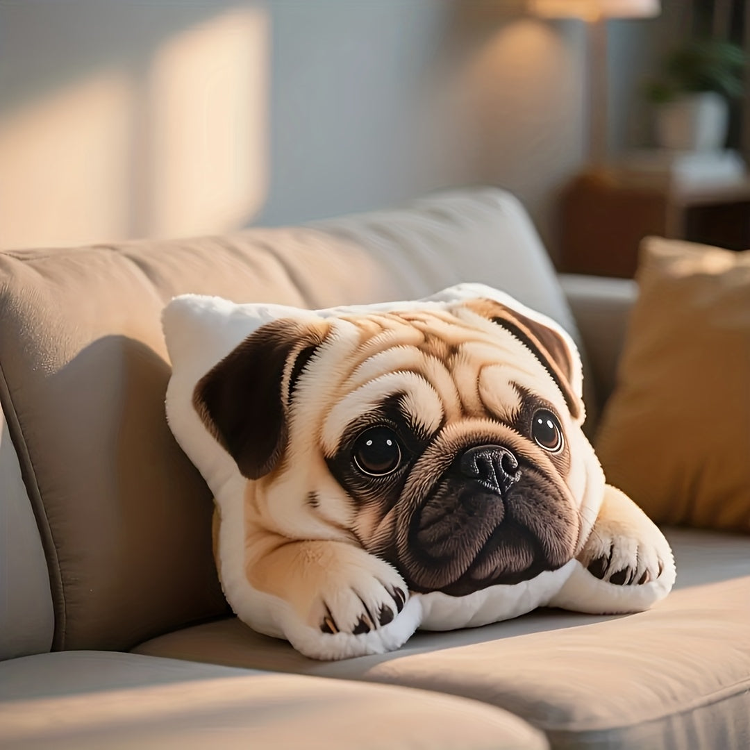 Coussin personnalisé pour animal de compagnie imprimé en 3D à partir d'une photo - Coussin câlin personnalisé à la forme de votre animal, peluche douce pour les amoureux des chiens et des chats, cadeau d'anniversaire ou souvenir, 2 tailles (25 cm / 40 cm)