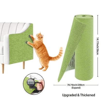 Protecteurs de meubles anti-griffes pour chat auto-adhésifs - Protections découpables pour canapé et mur, dispositifs de dissuasion durables contre les griffades de chat pour canapé, chaise, cadre de porte