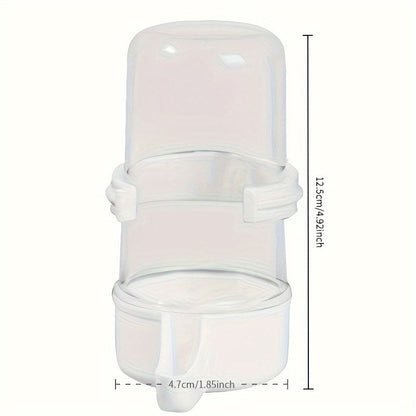 Automatic Bird Water Dispenser & Feeder Transparent PP Durable Bottle for Parrots Finches Cockatiels Budgies – No Battery Gravity-Fed Cage Waterer 2/4pcs