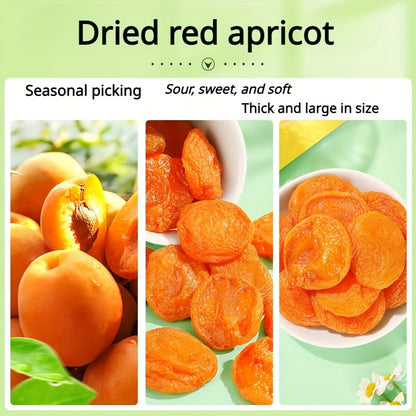 Lot de 3 sachets d'abricots secs, en-cas aux fruits tropicaux naturels, collation saine et sucrée pour les fêtes, les cadeaux et les voyages