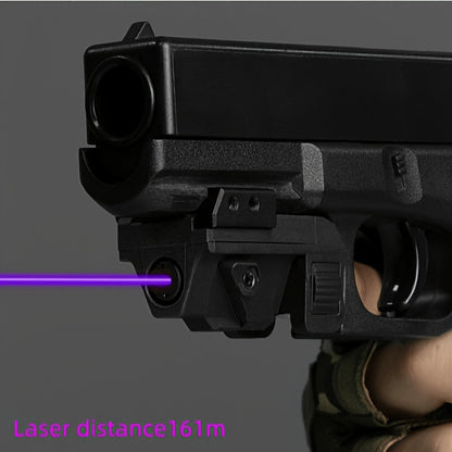 Viseur laser point vert rechargeable par USB – Montage sur rail Picatinny avec mode stroboscopique, 5 mW classe IIIA, compact et léger pour pistolets et fusils, rail de 21 mm, autonomie de 2,5 h