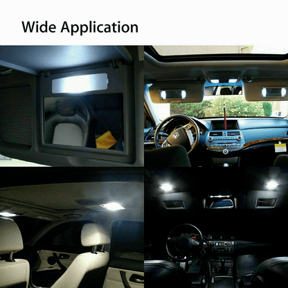 Kit de 40 ampoules LED intérieures pour voiture, T10 W5W 31 mm 42 mm, 6000K blanc froid 12V, sans erreur, pour éclairage de carte, plafonnier, porte, coffre et courtoisie, ensemble de remplacement pour la plupart des voitures
