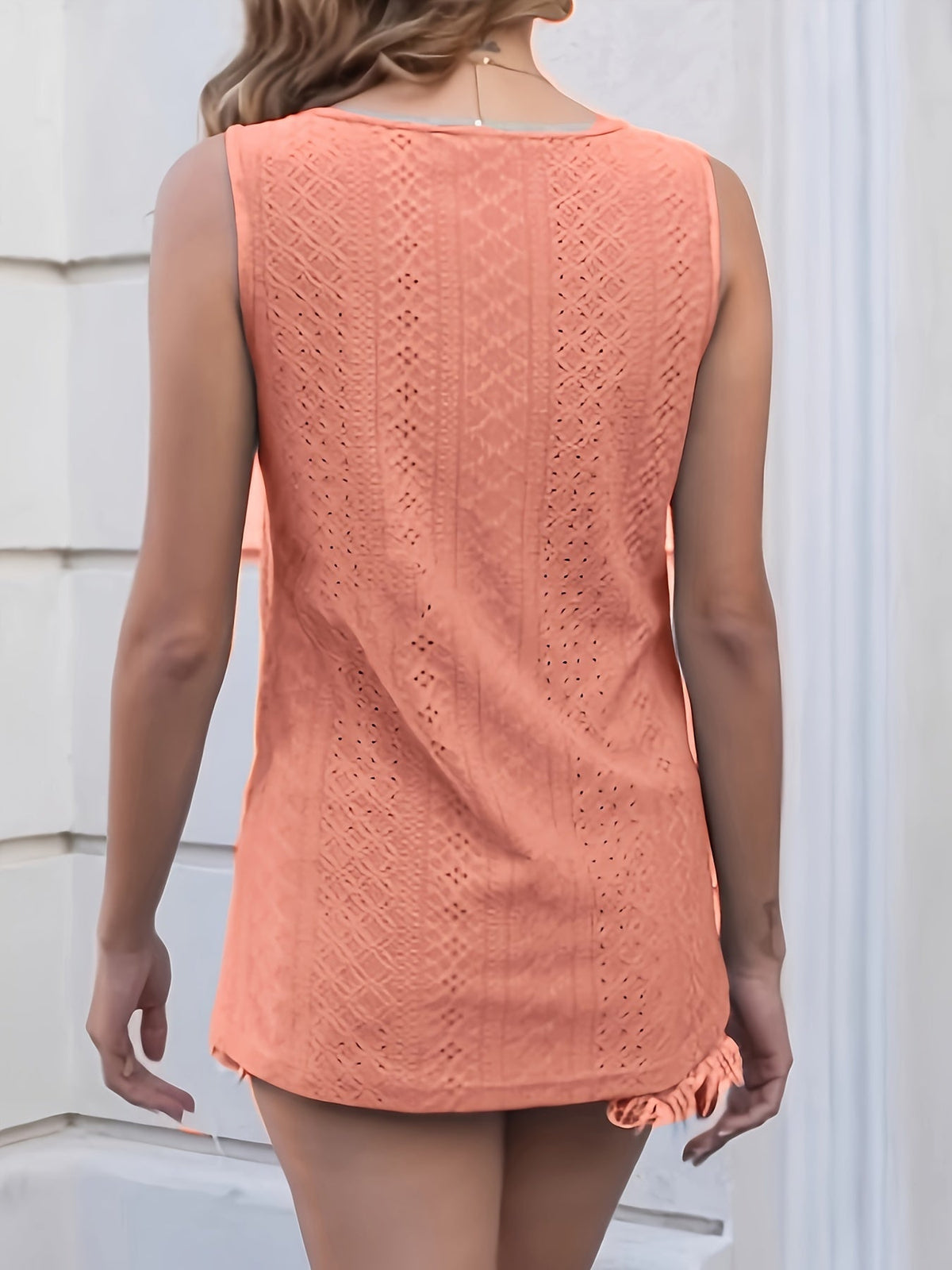 Débardeur sans manches à col en V pour femme – Haut d'été décontracté, ample et confortable, t-shirt léger tendance pour femme, 5 couleurs, tailles S-XL, tenue décontractée au quotidien