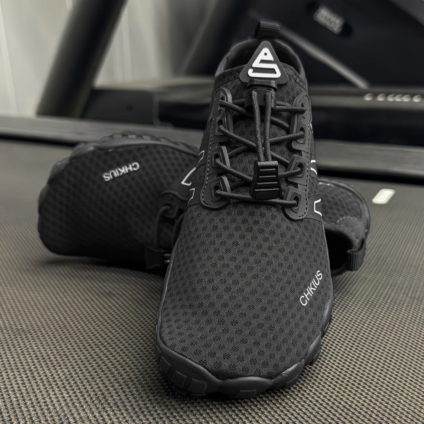 Water Shoes Men Women Quick Dry Aqua Shoes for Beach Swimming Yoga Fitness Outdoor, Non-Slip Rubber Sole Lace-Up Round Toe Striped Design, Barefoot Feel Lightweight - US 4.5 to 14