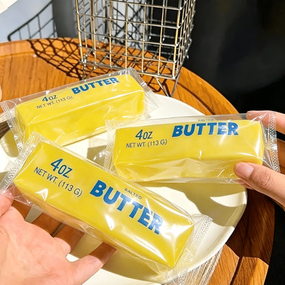 Jouet Squishy à montée lente en forme de barre de beurre et de fromage - Jouet sensoriel malléable anti-stress pour enfants, cadeaux de fête en gros, cadeaux d'anniversaire, surprises de Noël et d'Halloween, jouets pas chers en gros (couleurs aléatoires)
