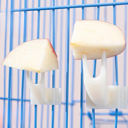 Mangeoire à fruits pour oiseaux, lot de 5 pics à nourriture en plastique pour perroquets, perruches, calopsittes, conures et inséparables, support à friandises et légumes pour cage, accessoire de cage, tailles petite et grande