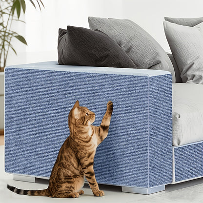 Self-Adhesive Cat Scratching Pads 2 Rolls 23.62x11.81" - Thickened Anti-Scratch Mat Peel & Stick - Multiple Colors Cuttable Cat Scratch Protector for Sofa Furniture Living Room - Easy Install Cat Pad