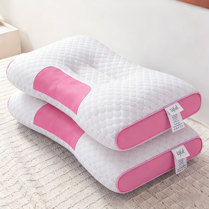 Lot de 2 oreillers de lit – Coussins ultra-doux avec soutien cervical et housses amovibles lavables en machine, sommeil profond et respirant, confort toutes saisons pour la chambre à coucher