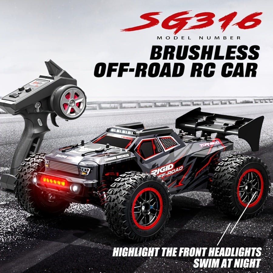 Voiture télécommandée brushless 80 km/h pour adultes - Véhicule tout-terrain 4x4 haute vitesse, contrôle de vitesse entièrement proportionnel, conception structurelle réaliste | Voiture RC professionnelle pour collectionneurs et compétiteurs