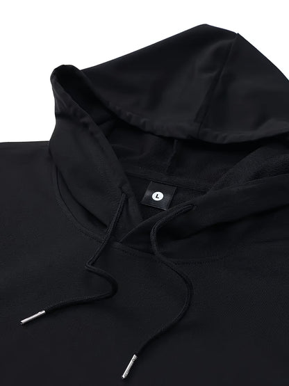 Ensemble de survêtement pour homme, lot de 6 pièces, sweat à capuche décontracté à manches longues avec cordon de serrage, pantalon de jogging, tissu tricoté, noir, rouge, gris, couleur unie, tenue de sport, coupe régulière, tenue d'entraînement.