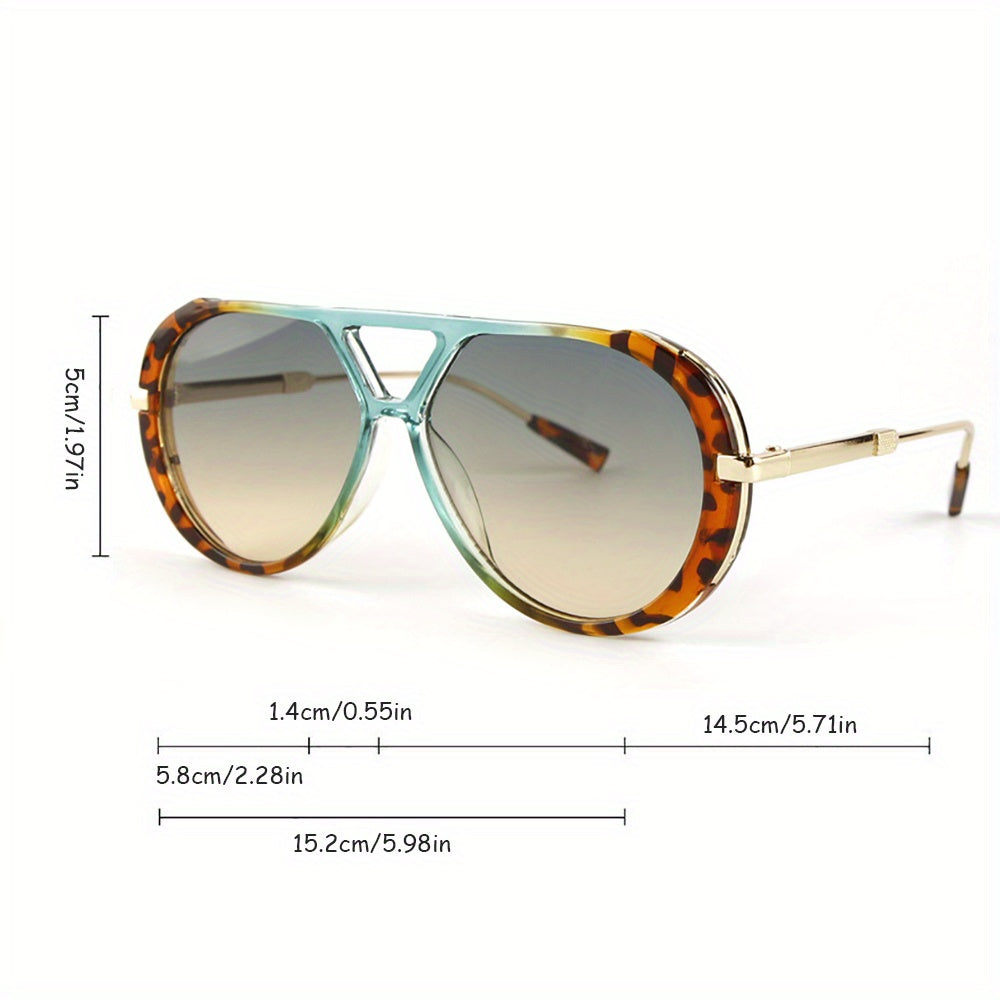 Lunettes de soleil rondes à double pont colorées pour femmes – Monture circulaire rétro avec protection UV, lunettes tendance pour festivals d'été et cadeau d'anniversaire pour elle