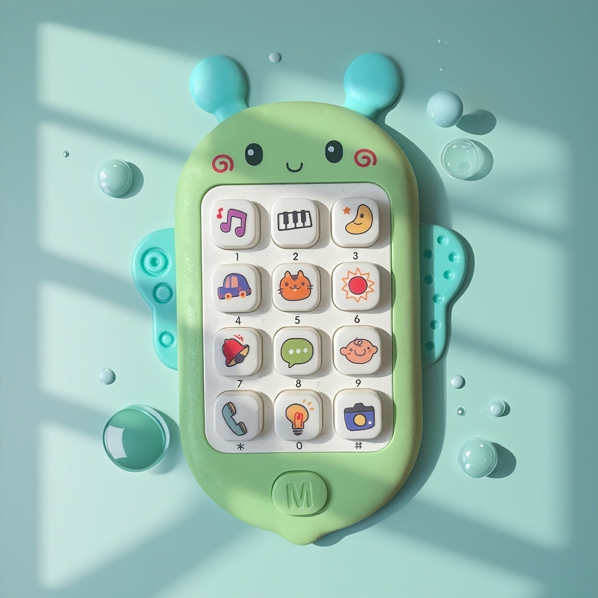 Jouet téléphone pour tout-petit avec lumières et chansons, jouet éducatif d'éveil sans pile, téléphone portable interactif pour bébés et enfants de 1 à 3 ans, cadeau idéal pour Noël, Halloween, Pâques ou un anniversaire