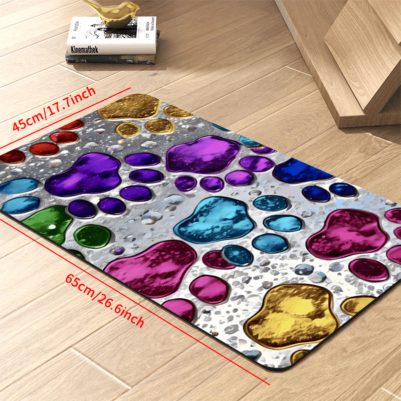 Tapis de nourrissage imperméable pour chiens et chats – Tapis de gamelle antidérapant et anti-écl aboussures, protecteur de sol absorbant à séchage rapide pour parquets et moquettes, tapis en polyester robuste pour mangeurs désordonnés et grandes races