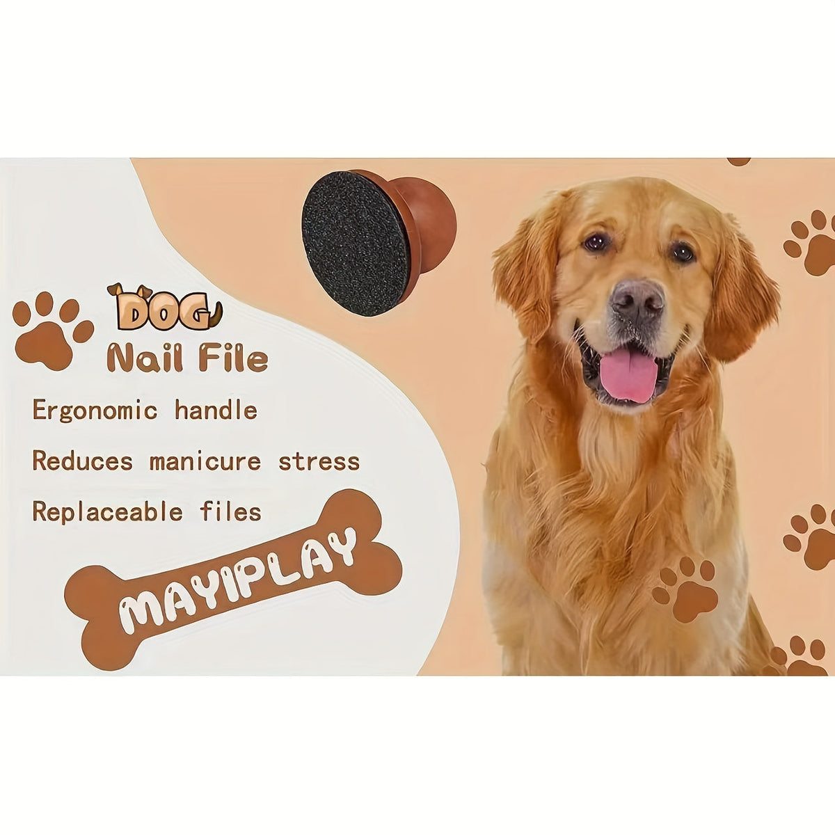 Planche à gratter pour griffes de chiens et petits animaux - Lime à griffes sans stress pour animaux, sans pile, outil de soin des pattes doux et sûr pour chiens, chats et lapins, toilettage sans anxiété
