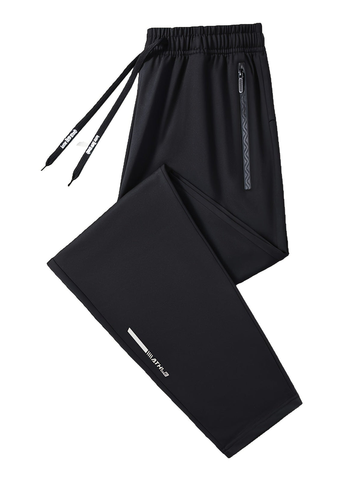 Pantalon de jogging pour homme avec cordon de serrage et poches, coupe classique resserré aux chevilles, en 95 % polyester pour le running, l'entraînement, le quotidien, le printemps et l'automne – Pantalon de sport confortable pour homme