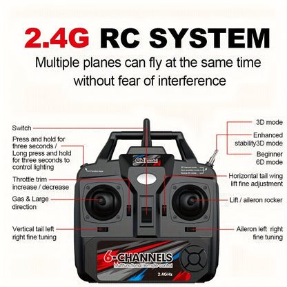 Avion RC à moteur brushless, télécommande 6 canaux avec gyroscope 6 axes, voltige 3D, avion à aile fixe en mousse EPP – QIDI560, avion de voltige pour amateur de loisirs en extérieur avec 2 batteries, conception légère