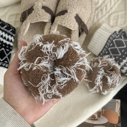 Lot de 5 paires de chaussettes thermiques d'hiver pour femme – Chaussettes mi-mollet chaudes et duveteuses à motif losanges ethniques, tissu doux et confortable pour les trajets en extérieur et au quotidien, multicolores
