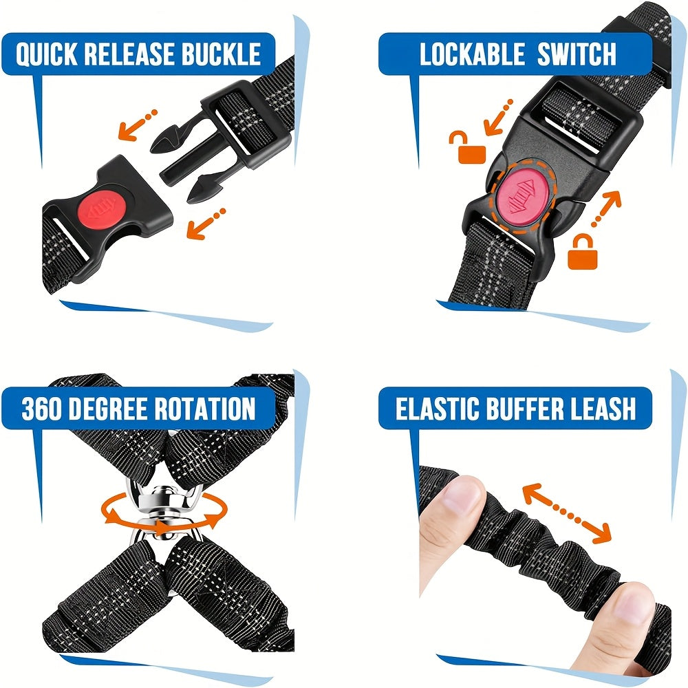 Laisse double pour chien, pivotante à 360° anti-nœuds – Double laisse pour promener deux chiens sans emmêlement, confortable pour petites, moyennes et grandes races, 7 couleurs