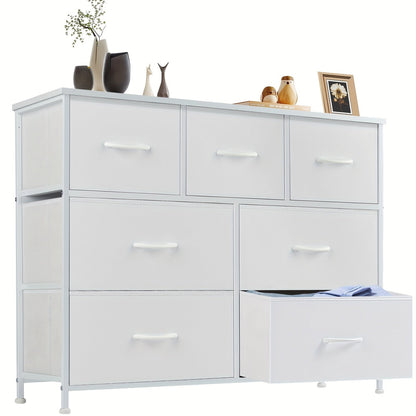 Meuble à tiroirs avec cadre en métal et dessus en bois massif – Organisateur de rangement pour bureau à domicile, 2 à 10 tiroirs, assemblage requis – Blanc, gris, noir, brun rustique – Caisson de rangement pour chambre, salon et bureau