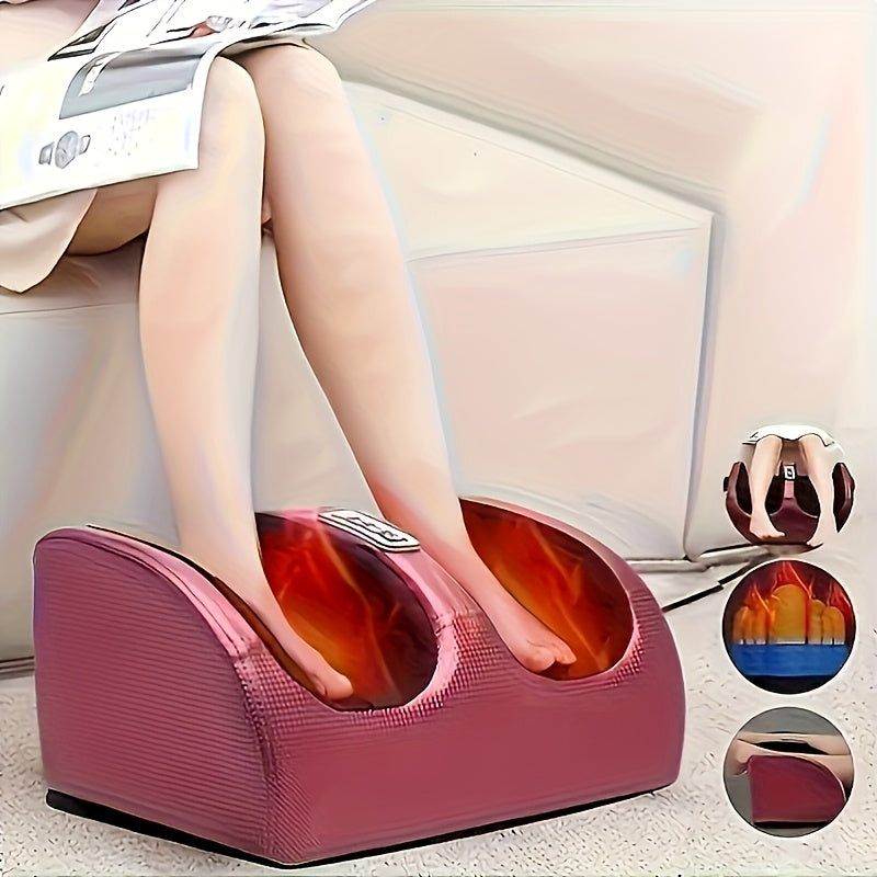Masseur de pieds électrique avec chaleur – Pétrissage profond et compression pour jambes, pieds et bras, usage à domicile et au bureau, modèles multiples avec housses de pieds