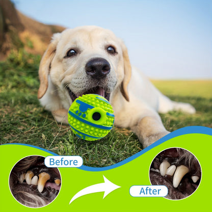 Balle interactive d'entraînement intellectuel pour chien avec voix - Puzzle pour animaux pour stimulation mentale, jouet intelligent à distribution lente pour chiens de petite, moyenne et grande taille, balle d'enrichissement anti-ennui