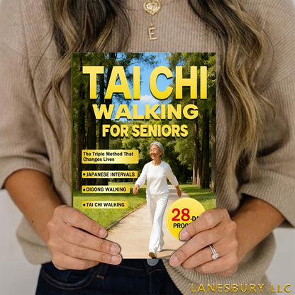 Marche Tai Chi pour les seniors - Perte de poids sans effort et soins doux avec la méthode triple sur 28 jours, intervalles japonais et marche Qigong, guide de fitness à faible impact pour les adultes âgés