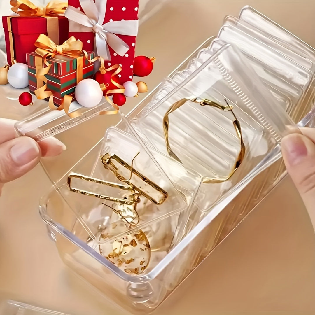 Sachets à bijoux refermables transparents, 100 pièces, pochettes zippées antioxydantes, sacs de rangement auto-adhésifs 7x10 cm pour organisation de bijoux, durables, réutilisables et protecteurs