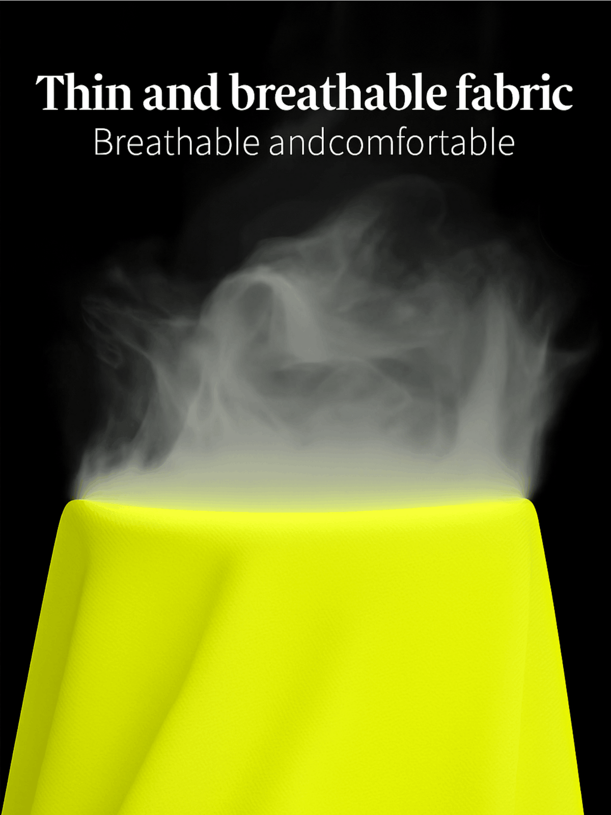 Lot de 5 chemises de travail de sécurité pour hommes UPF 50+ – T-shirts de performance respirants à séchage rapide pour les travaux en extérieur, jaune fluorescent haute visibilité, S-XXXL, cadeau pour papa