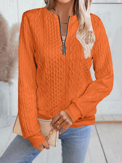 Sweat-shirt zippé pour femme, col baseball, manches longues, automne hiver, couleur unie, haut polaire, S M L XL XXL, multicolore