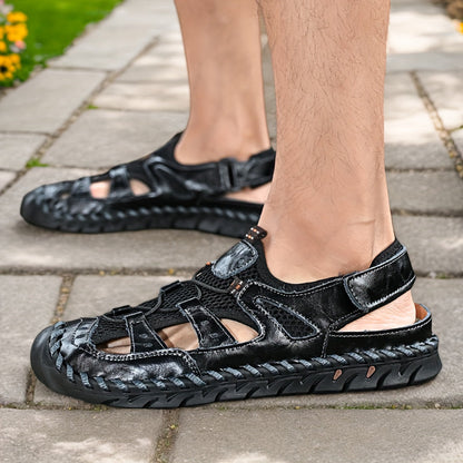 Sandales d'eau fermées pour hommes - Sandales de sport antidérapantes à séchage rapide pour la plage, la marche et les activités de plein air, semelle souple et respirante, disponibles en 4 coloris, tailles US 5 à 12,5
