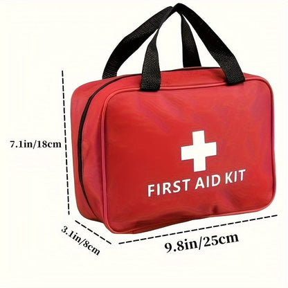 Trousse de premiers secours portable de 22 pièces pour voiture, voyage, camping et randonnée, kit médical d'urgence compact pour la maison, le bureau et les aventures en plein air, sac zippé léger