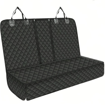 Housse de siège auto pour chien pour siège arrière – Imperméable, antidérapante et anti-rayures, protège-siège lavable compatible avec accoudoir, convient à la plupart des voitures, SUV et camions, motif fleurs et crânes noir