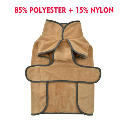 Peignoir pour chien à séchage rapide, super absorbant, serviette de bain pour animaux, manteau pour chiens petits, moyens et grands, XS S M L XL XXL 3XL, 7 couleurs : bleu clair, rose vif, orange, bleu foncé, vert, kaki, rose