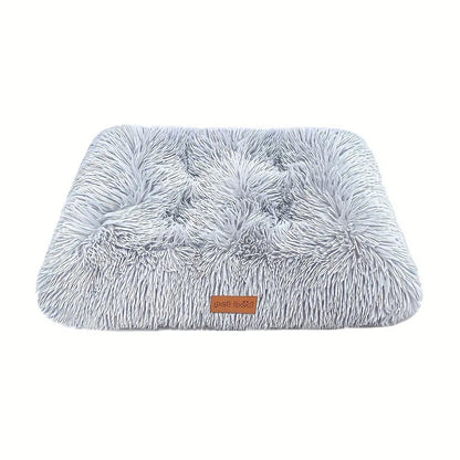 Très grand lit pour chien et tapis pour chat – Coussin pour animal de compagnie en fibre de polyester épais et chaud avec housse amovible et lavable, mobilier confortable et apaisant pour toutes les races de chiens et chats, couchage durable