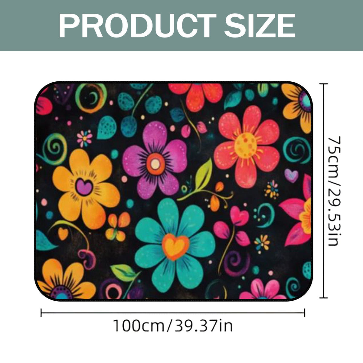 Tapis de coffre pour voiture – Revêtement de chargement antidérapant et imperméable avec motifs uniques, protection intérieure de véhicule durable contre la saleté, les déversements et les rayures, ajustement universel