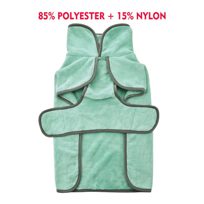 Peignoir pour chien à séchage rapide, super absorbant, serviette de bain pour animaux, manteau pour chiens petits, moyens et grands, XS S M L XL XXL 3XL, 7 couleurs : bleu clair, rose vif, orange, bleu foncé, vert, kaki, rose