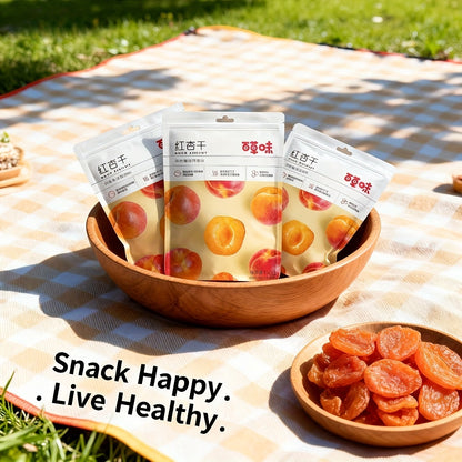 Lot de 3 sachets d'abricots secs, en-cas aux fruits tropicaux naturels, collation saine et sucrée pour les fêtes, les cadeaux et les voyages