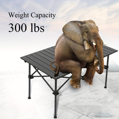 Table de camping pliante avec sac de transport – Table d'extérieur légère et portable, 3 tailles disponibles pour le camping, la plage, le pique-nique, le barbecue, le jardin, le bateau et les voyages, installation et rangement faciles